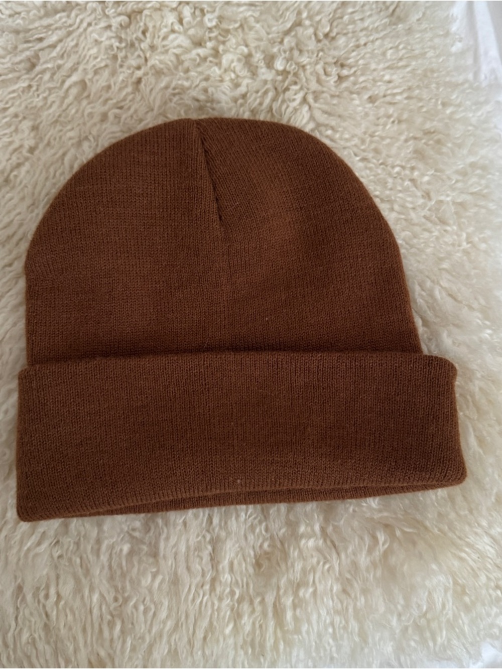 ASOS Unisex Brown Knit Beanie Hat